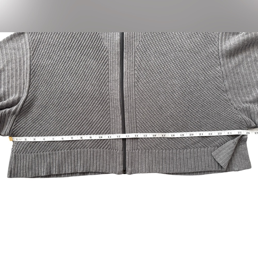 Lululemon Softer Still Wrap Cashmere Blend *Heathered Asphalt Gray *Size Large - Picture 11 of 13